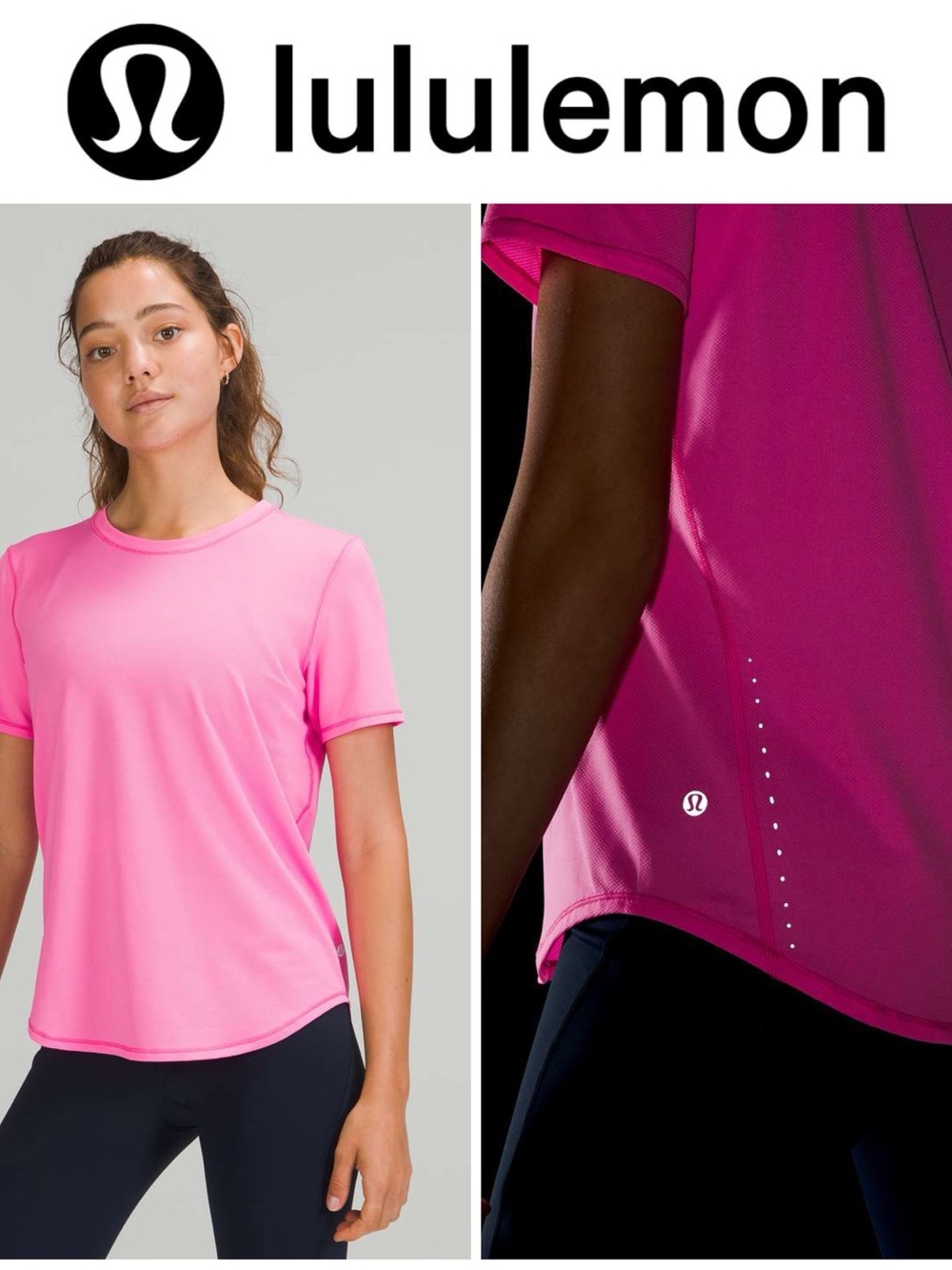 Lululemon High Neck Running and Training T-Shirt